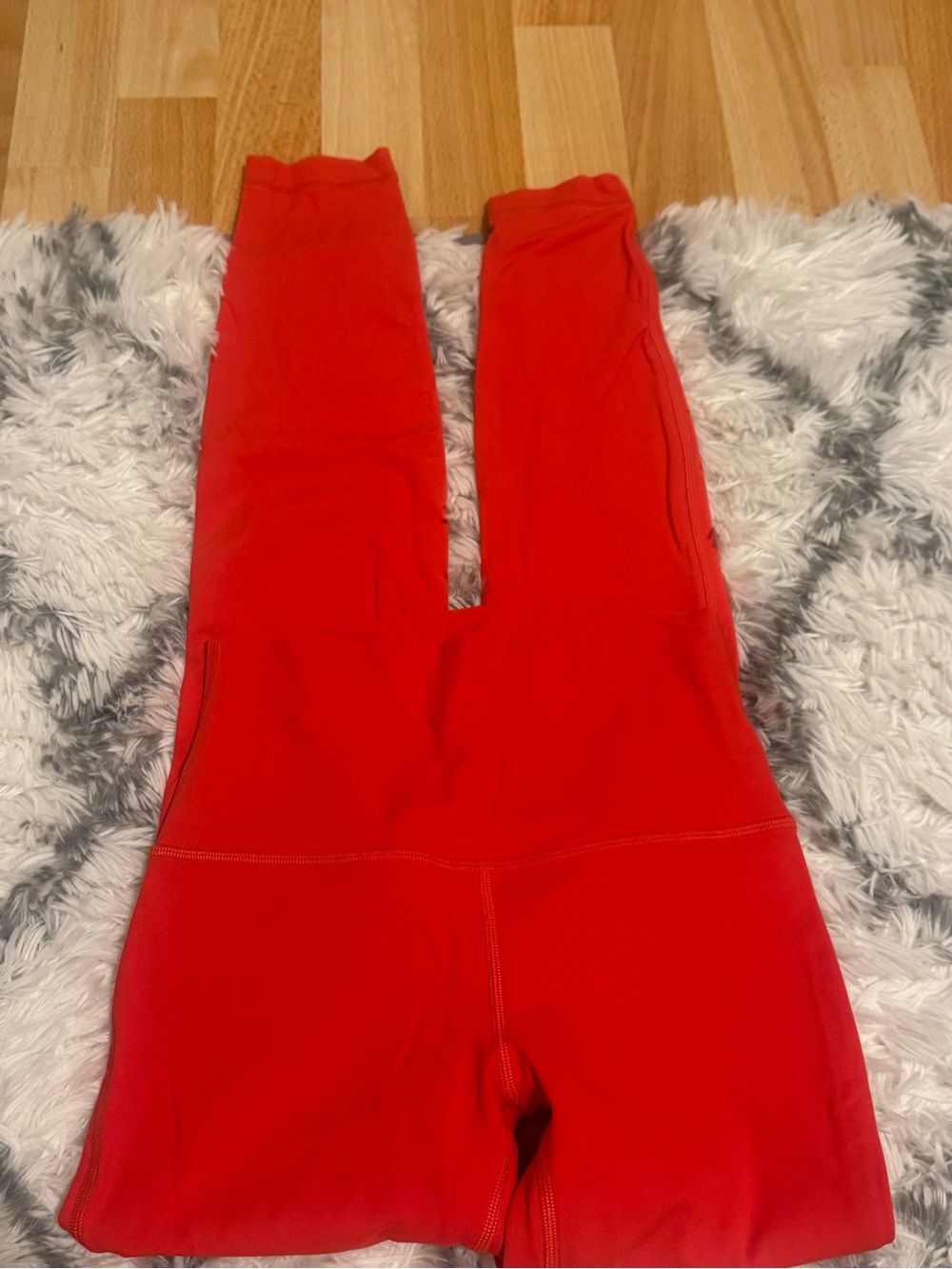 Bright Red Lululemon Align Leggings